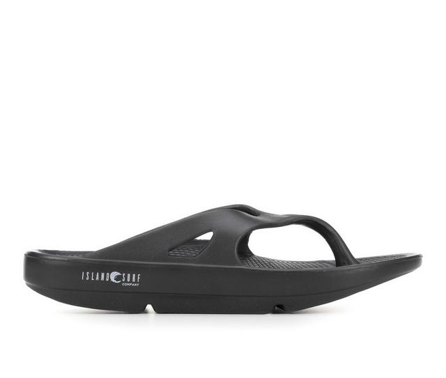 Men's Island Surf Wave II Flip-Flops in Black color