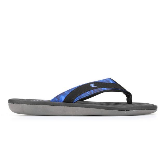 Men's Island Surf Oahu Flip-Flops in Black/Blue color