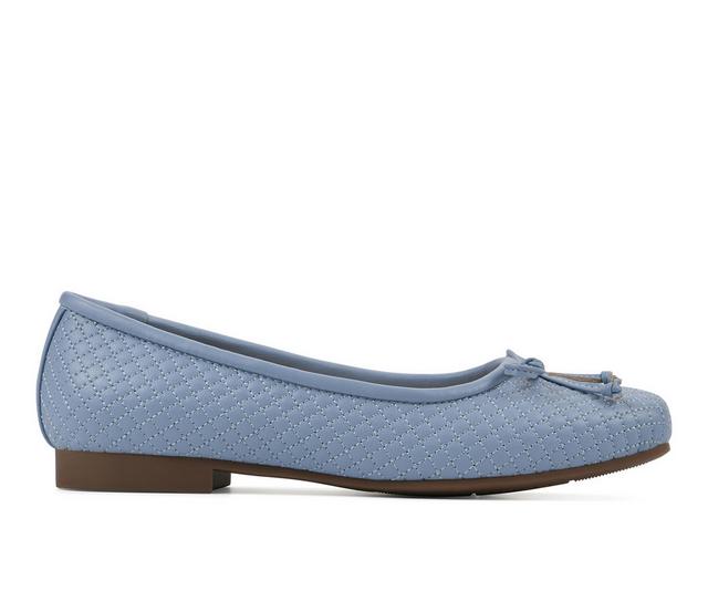 Women's Cliffs by White Mountain Bessy Flats in Carolina Blue color