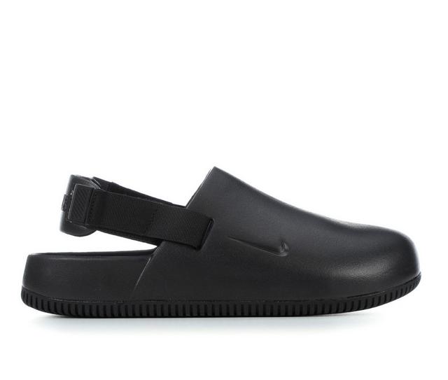 Men's Nike Calm Mule in Black/Black color