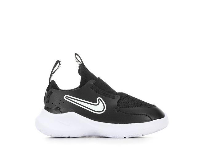 Boys' Nike Infant & Toddler Flex Runner 3 Running Shoes in Black/White color