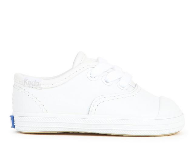 Boys' Keds Toe cap crib 0-3 in white color