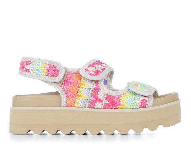 Women's Rocket Dog Balmy Footbed Sandals in Pink Multi color