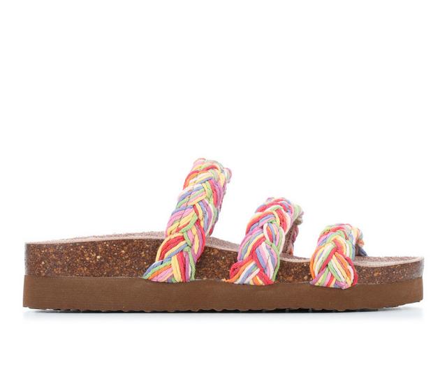 Women's Rocket Dog Ashley Footbed Sandals in Rainbow color