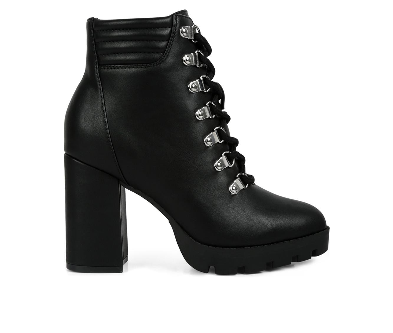 Women's chunky outlet heel combat boots