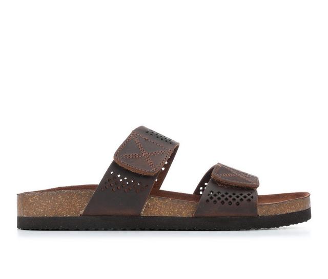 Women's White Mountain Hawkbill Footbed Sandals in Brown color
