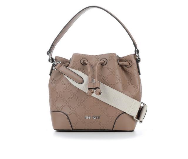 Nine West Ellis Bucket Crossbody Handbag in Carnation color