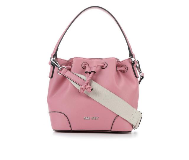 Nine West Ellis Bucket Crossbody Handbag in Latte color