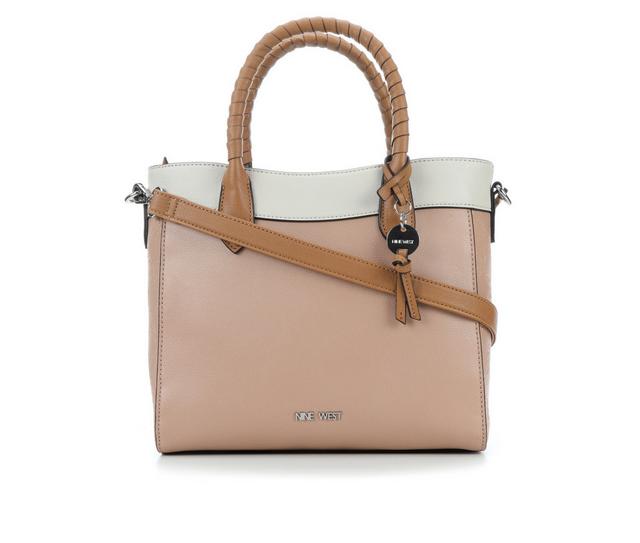 Nine West Ollie Satchel Handbag in Barly Nude Mult color