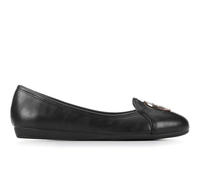 Women's Daisy Fuentes Replay Flats in Black color