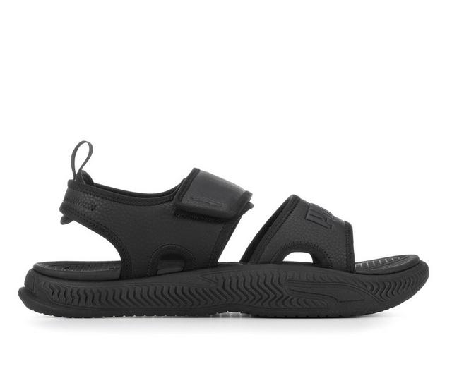 Men's Puma Softride 2.0 Outdoor Sandals in Black/Black color