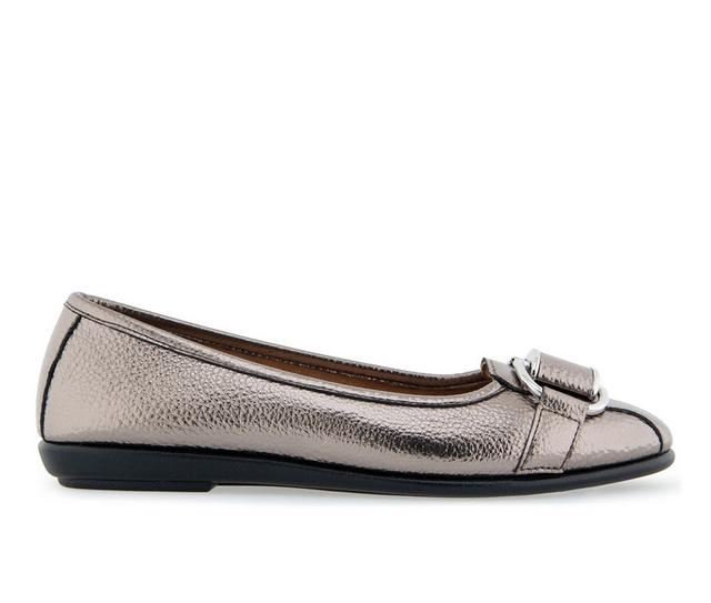 Women's Aerosoles Bentley Flats in Pewter color