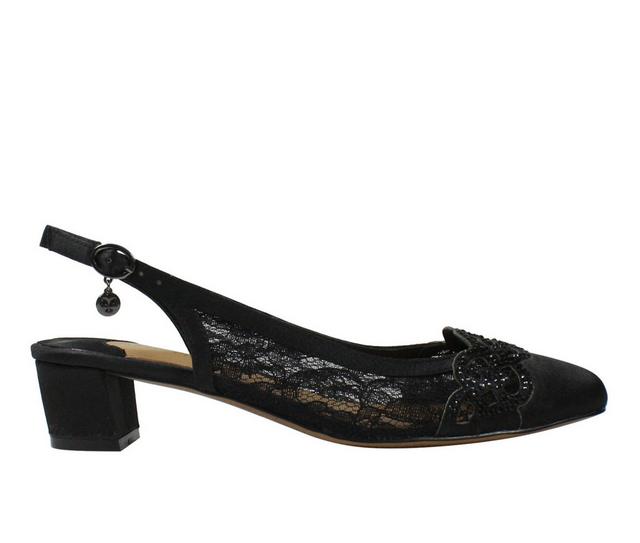 Women's J Renee Faleece Pumps in Black color