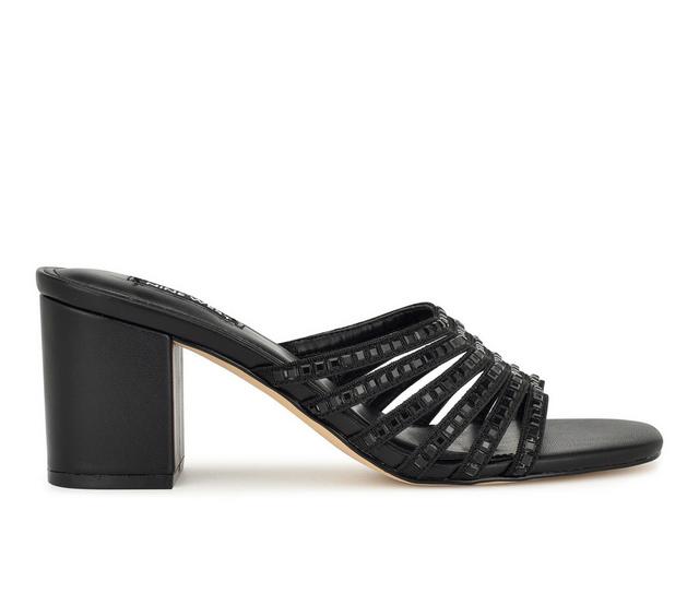 Women's Nine West Frisky Dress Sandals in Black color