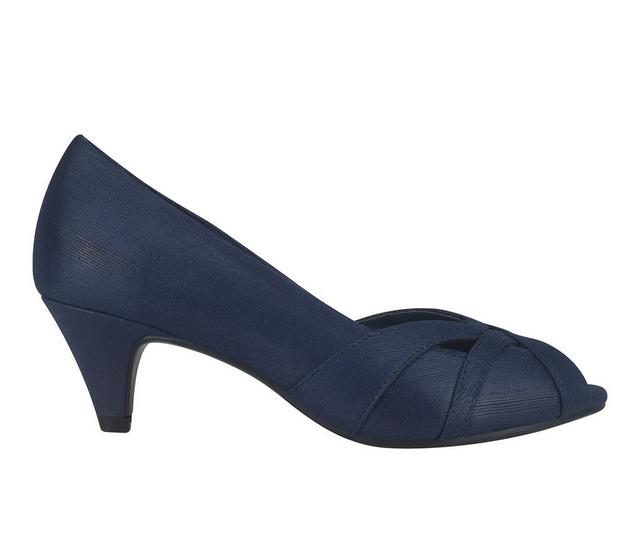 Women's Impo Edana Peep Toe Pump in MIDNIGHT BLUE color