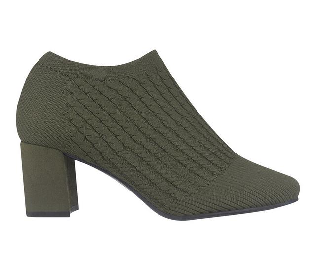 Women's Impo Nancia Heeled Booties in Kale Green color