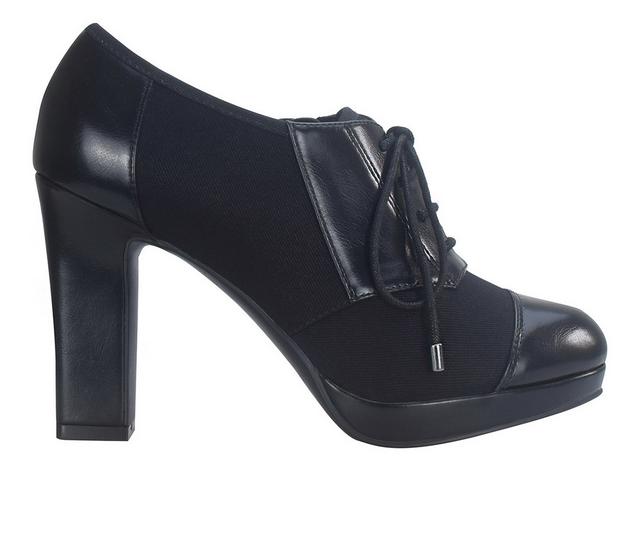 Women's Impo Olsen Heeled Oxford Booties in BLACK color
