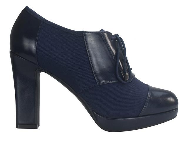 Women's Impo Olsen Heeled Oxford Booties in MIDNIGHT BLUE color