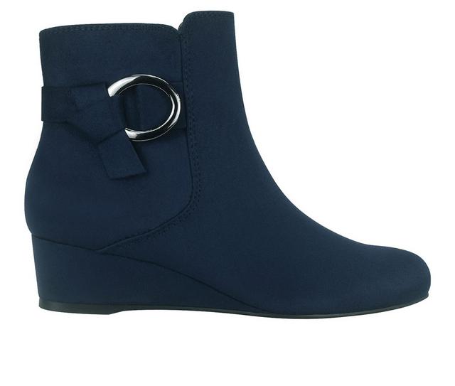 Women's Impo Gasha Wedge Booties in Midnight Blue color