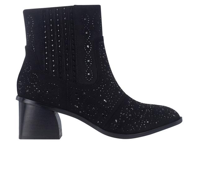 Women's Impo Jackie Heeled Booties in Black color
