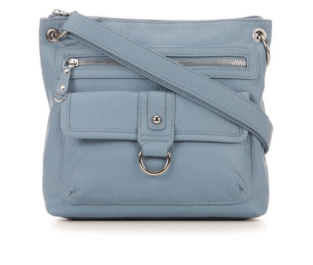 Bueno Of California GRAINY WASH CROSSBODY Handbag in PERIWINKLE color