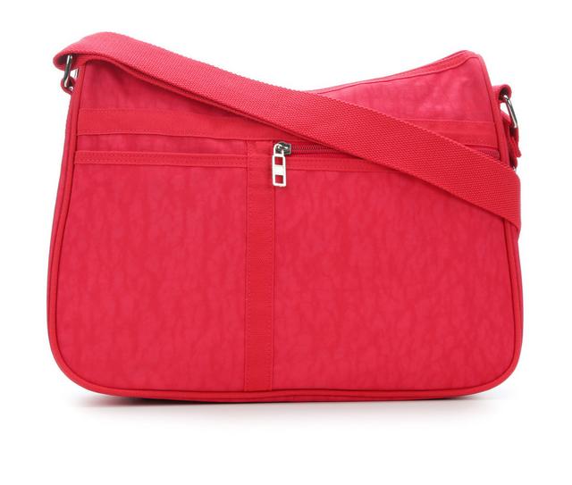 Bueno Of California CRUSH NYLON Handbag in DARK CORAL color