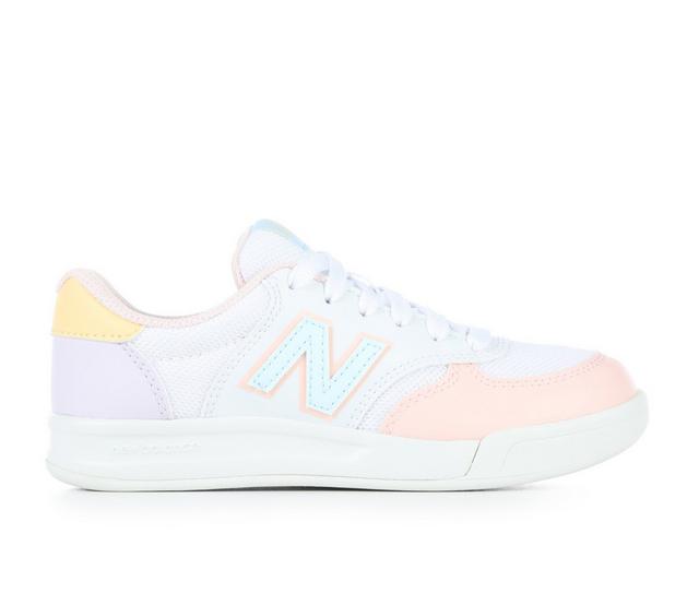 Girls' New Balance Little Kid CT300 Sneakers in Wht/Qury Blue color