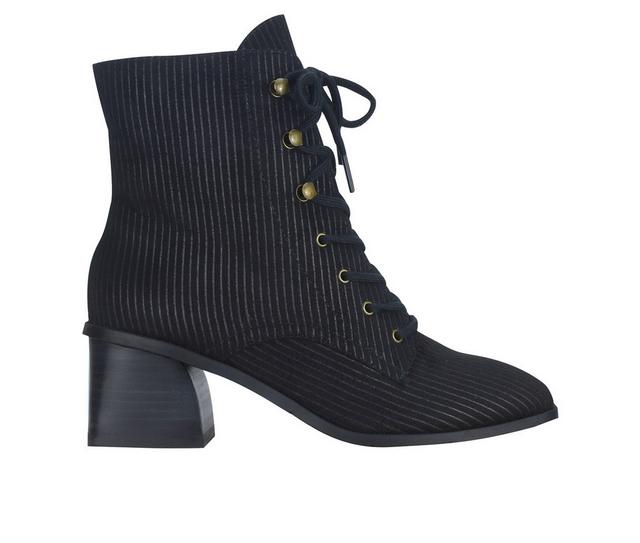 Women's Impo Jiana Lace Up Booties in Black color