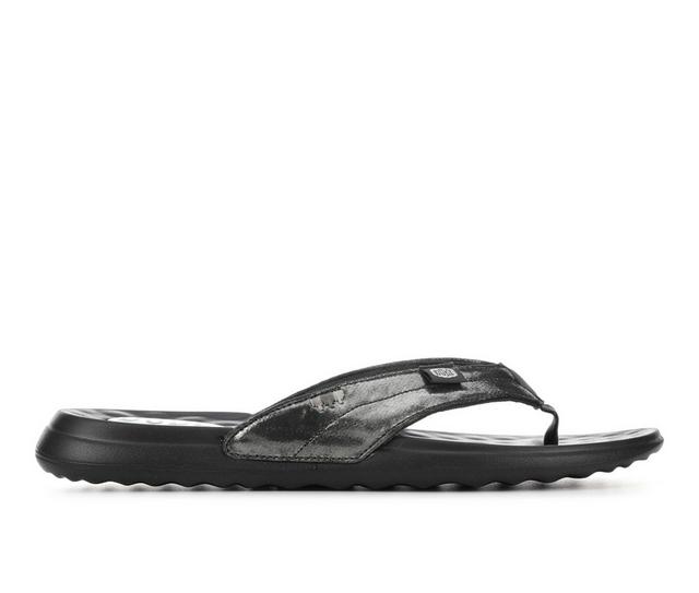 Women's HEYDUDE Christi Flip-Flops in Black color