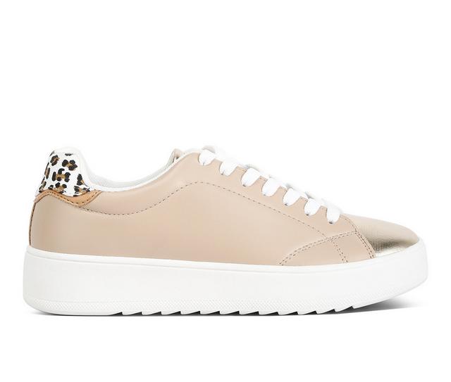 Women's London Rag Dory Fashion Sneakers in Tan color