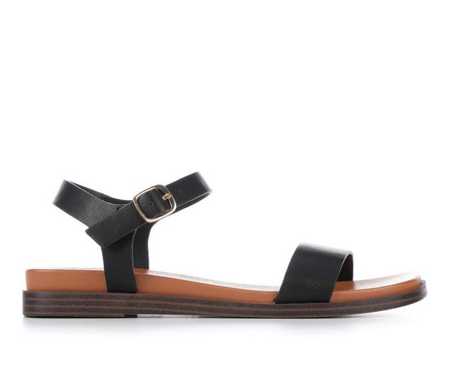 Women's Solanz Riddle Sandals in Black color