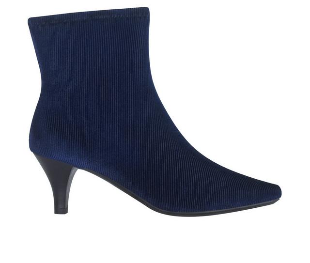 Women's Impo Naja Cord Booties in Midnight Blue color