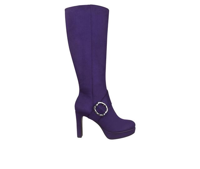 Women's Impo Orian Knee High Platform Boots in Grape color