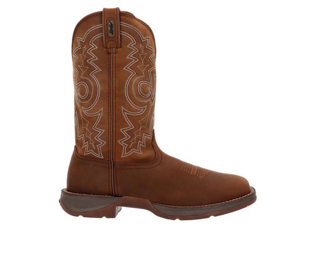 Men's Durango 12" Rebel Pull On Western Boot Cowboy Boots in Brn color