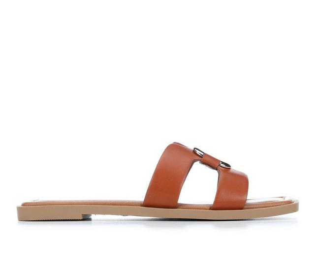 Women's Soda Feng Sandals in Cognac color