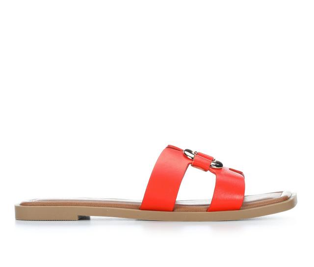 Women's Soda Feng Sandals in Orange color
