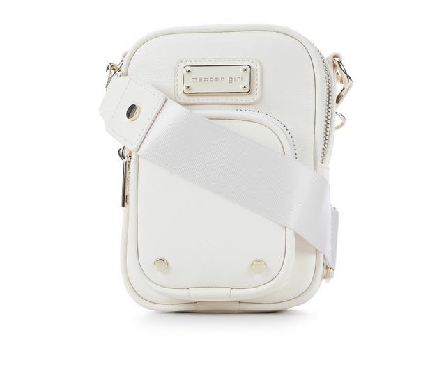 Madden Girl PU N/S Crossbody Handbag in Cream color