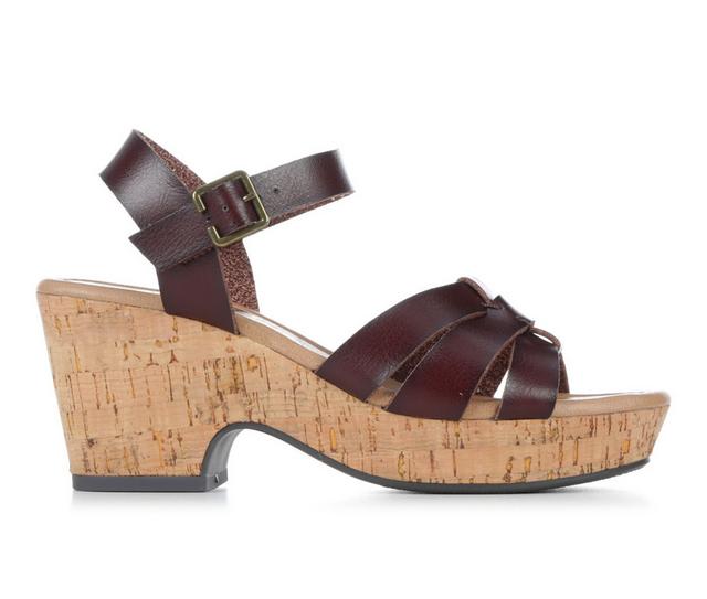 Women's Vintage 7 Eight Dimond Dress Sandals in Dk Brown color