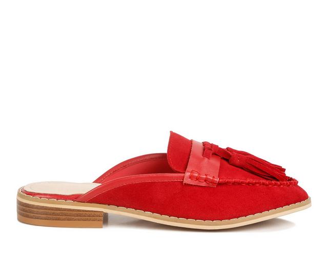 Women's Rag & Co Edmanda Mules in Red color