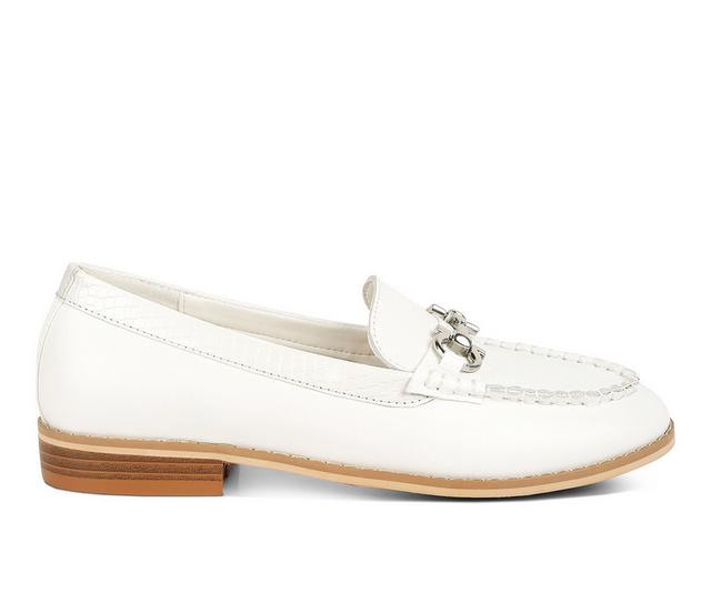 Women's Rag & Co Holda Loafers in Off White color