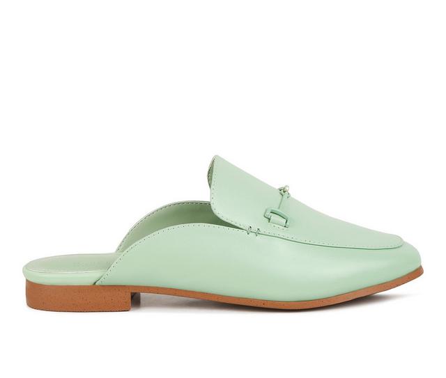 Women's Rag & Co Kristy Mules in Mint Green color