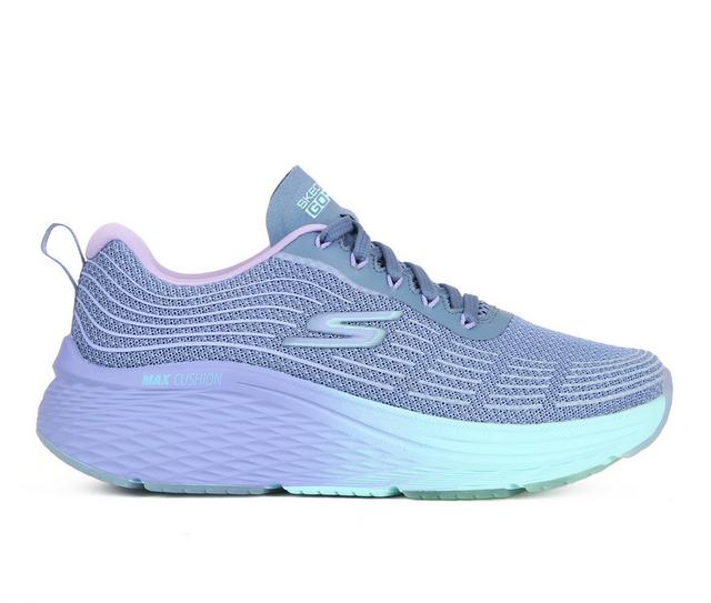 Women's Skechers Go 129621 Max Cushioning Elite 2.0 Speed Running Shoes in Blue/Lavender color