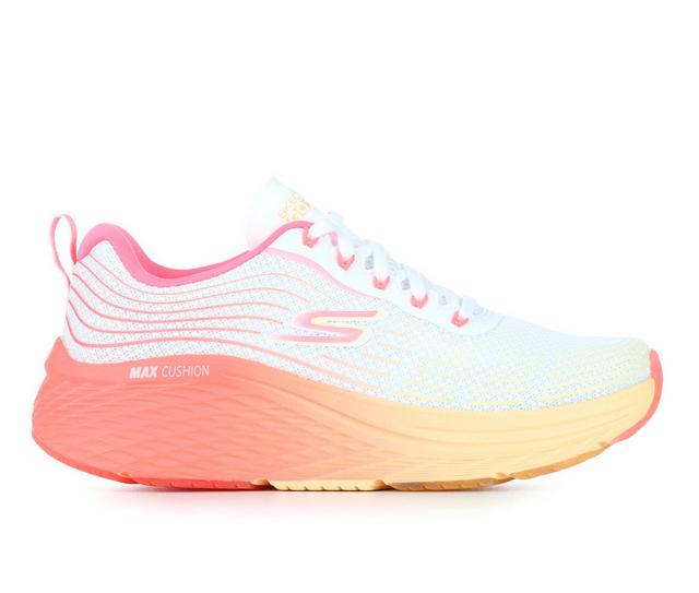 Women's Skechers Go 129621 Max Cushioning Elite 2.0 Speed Running Shoes in Wht/Pink/Org color