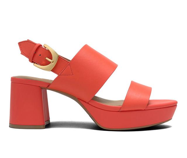 Women's Aerosoles Camilia Platform Dress Sandals in Orange color