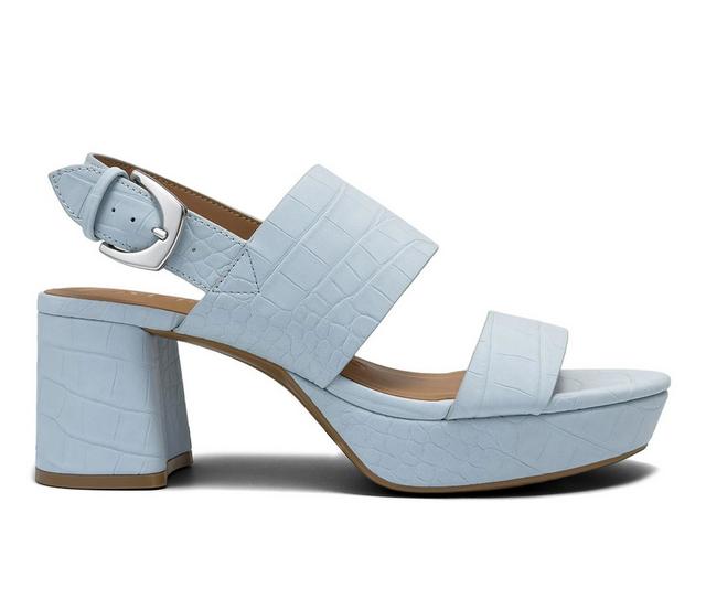 Women's Aerosoles Camilia Platform Dress Sandals in Pale Blue color