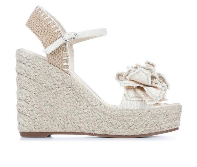 Women's Madden Girl Nalaa Wedges in Oatmeal color