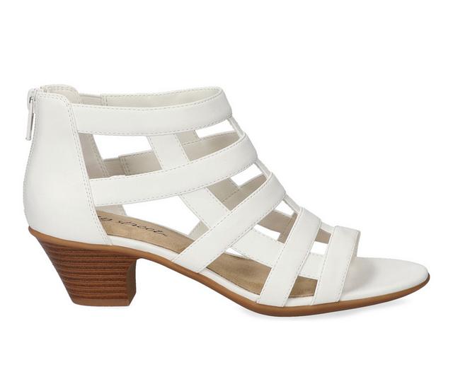 Women's Easy Street Marg Dress Sandals in White color