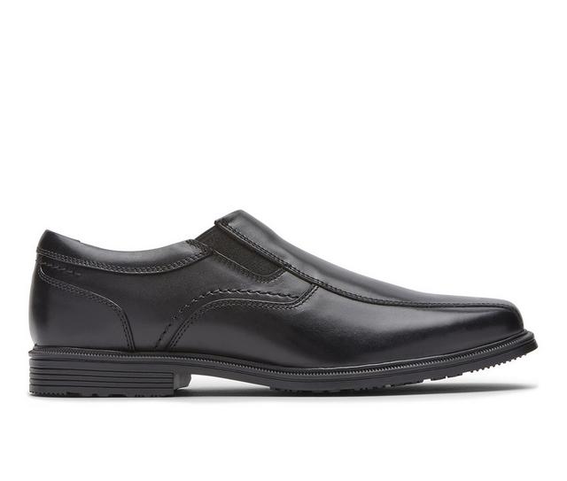 Men's Rockport Taylor Slip On Waterproof Dress Loafers in Black color