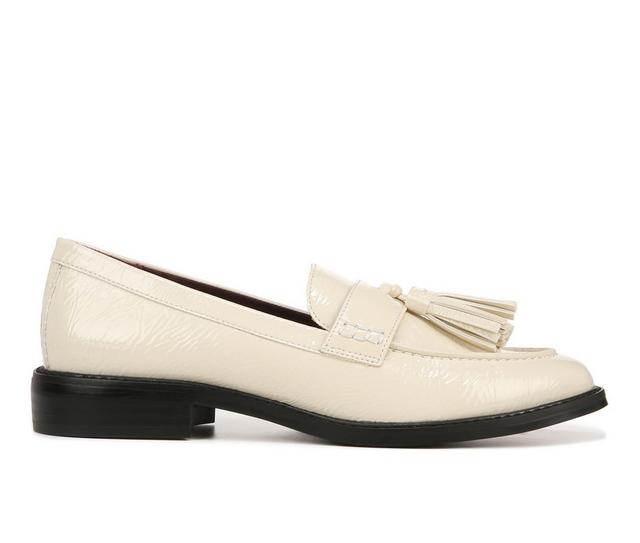Women's Franco Sarto Carolyn Low Loafers in Putty White color