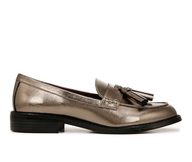 Women's Franco Sarto Carolyn Low Loafers in Pewter color